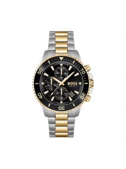 Hugo Boss - Montre Admiral Métal Argenté Doré - Ref 1513908