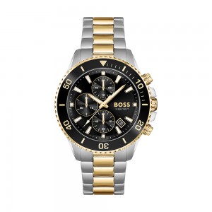 Hugo Boss - Montre Admiral Métal Argenté Doré - Ref 1513908