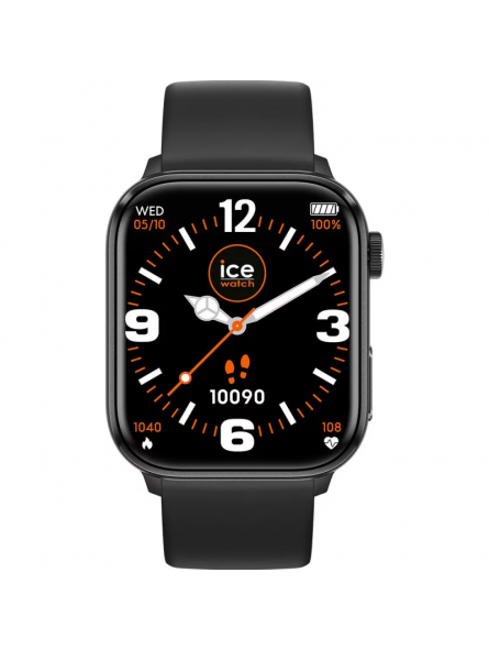 Ice Watch - Montre Ice Digit Retro Plastique Argente Rectangulaire Quartz - Ref 022735