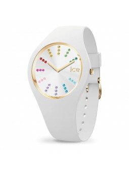Ice Watch - Montre Femm Collection Ice Cosmos Silicone Blanc - Ref 021342