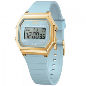 Ice Watch - Montre Collection Ice Digit Retro Silicone Bleu - Ref 022058