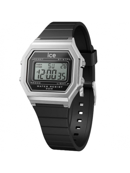 Ice Watch - Montre Collection Ice Digit RetroSilicone Noir - Ref 22063