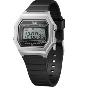 Ice Watch - Montre Collection Ice Digit RetroSilicone Noir - Ref 22063