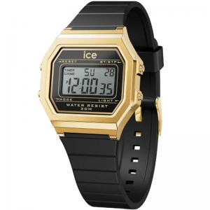 Ice Watch - Montre Collection Ice Digit Retro Silicone Noir - Ref 022064
