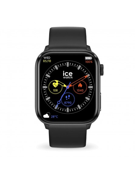 Ice Watch - Montre Mixte ICE smart 2.0 - Black - 1.96 AMOLED - Ref 022535