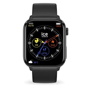 Ice Watch - Montre Connectée Ice Smart 2.0 Silicone Noir - Ref 022535