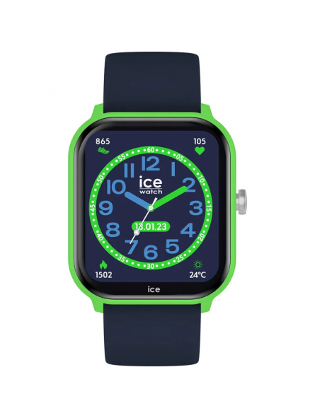 Ice Watch - Montre Connectée Ice Smart Silicone Bleu - Ref 022790