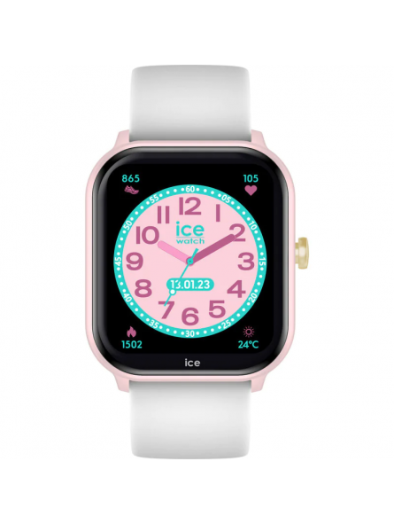 Ice Watch - Montre Ice Smart 2.0 rose blanc - Ref 022797