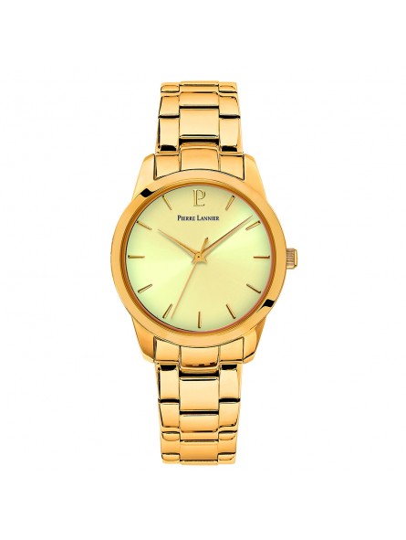 Pierre Lannier - Montre Femme - Roxane - bracelet acier doré - Ref 067M542