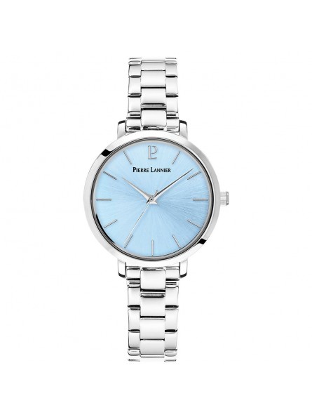 Pierre Lannier - Montre Femme - Chouquette - Cadran Bleu - Bracelet acier - Ref 078J661