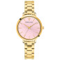 Pierre Lannier - Montre Femme - Chouquette - Cadran rose - Bracelet acier doré - Ref 079M552