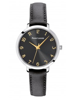 Pierre Lannier - Montre Collection Chouquette Cuir Noir - Ref 046H633