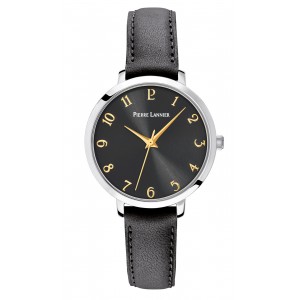 Pierre Lannier - Montre Collection Chouquette Cuir Noir - Ref 046H633