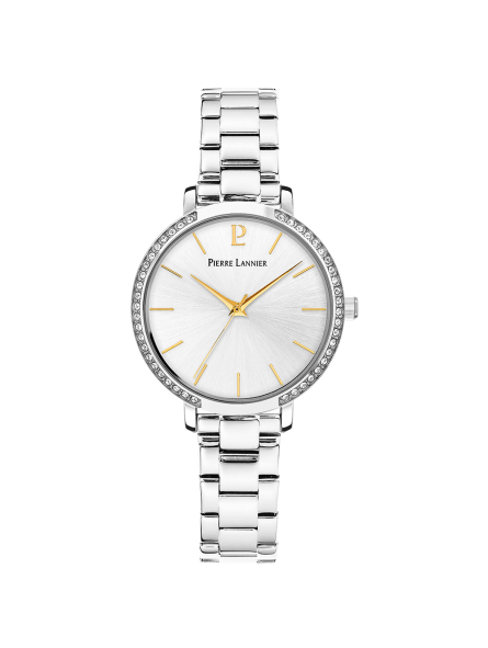 Pierre Lannier - Montre Femme Chouquette - Cadran blanc - Bracelet acier - Ref 036P621
