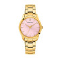 Pierre Lannier - Montre Femme - Roxane - bracelet acier doré - cadran rose - Ref 067M552