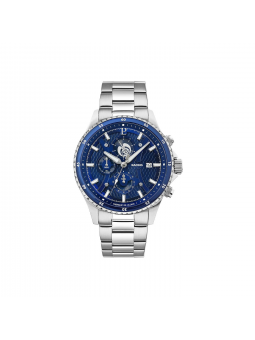Pierre Lannier - Montre RCS Cadran Bleu Bracelet Acier Argenté - Ref 462B169