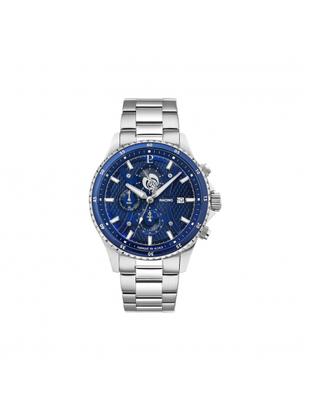 Pierre Lannier - Montre Homme - Cadran Bleu - Bracelet acier argenté - Ref 462B169