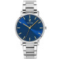 Pierre Lannier - Montre Homme - Essential - Braceelt Acier - Cadran Bleu - Ref 251G161