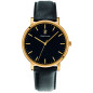 Pierre Lannier - Montre Homme Cadran noir - Bracelet cuir noir - Ref 218F033