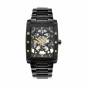 Pierre Lannier - Montre Homme Hector - Cadran Squelette - Bracelet acier noir - Ref 340A439