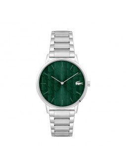 Lacoste - Montre Collection Crocorigin Acier Argenté cadran vert - Ref 2011311