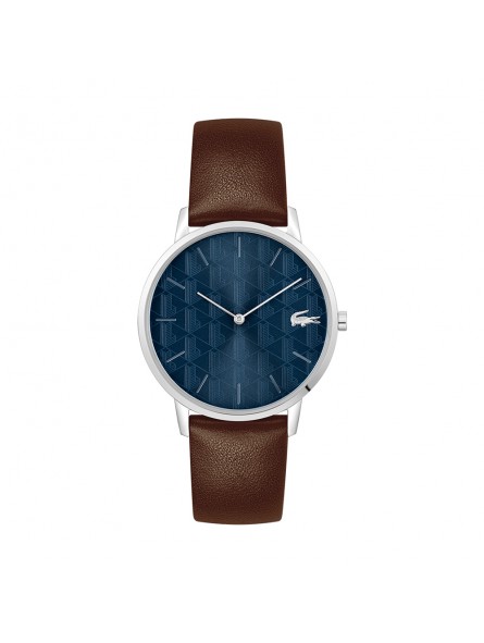 Lacoste - Montre Homme - Crocorigin - Cadran Bleu - Bracelet cuir - Ref 2011307