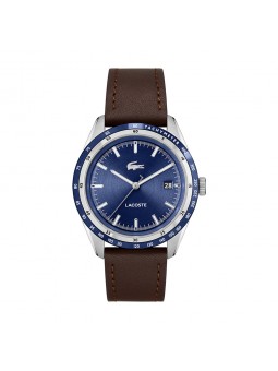 Lacoste - Montre Collection Everett Cuir Marron - Ref 2011310