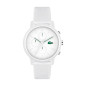 Lacoste - Montre Homme Cadran et Bracelet Silicone Blanc - Ref 2011246