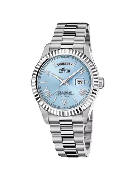 Lotus - Montre Homme - Lotus - cadran bleu - bracelet acier - Ref 18854/8