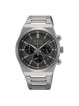 Seiko - Montre quartz Sport Noir Seiko - Ref SSB455P1