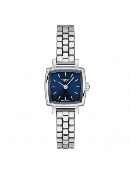 Tissot - Montre Femme Lovely - Cadran bleu marine - Bracelet acier poli - Ref T0581091104101