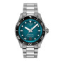 Tissot - Montre Mixte - Seastar - Cadran Vert bleu - Bracelet acier - Ref T1208071109100