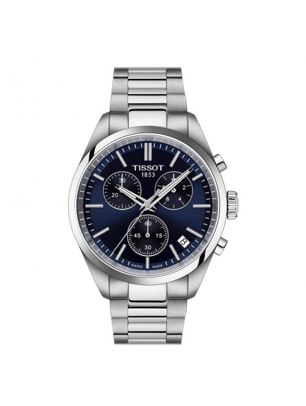 Tissot - Montre Homme - Pr100 - Bracelet acier - cadran bleu - Ref T1504171104100