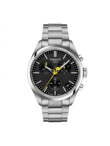 Tissot - Montre Homme - Pr100 Chrono - Bracelet acier - cadran bleu - Ref T1504171105100