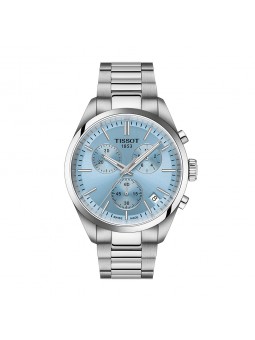 Tissot - Montre PR100 Chronographe cadran bleu - Ref T1504171135100