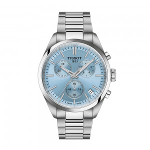 Tissot - Montre PR100 Chronographe cadran bleu - Ref T1504171135100