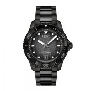 Tissot - Montre Seastar 1000 Powermatic 80 cadran noir - Ref T1208073305100