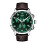 Tissot - Montre Homme Chrono XL - Cadran vert - Bracelet cuir brun - Ref T1166171609200