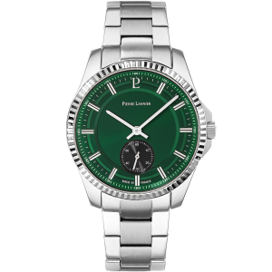 Pierre Lannier - Montre Homme - Cadran Vert - Chrono - Lunette Biseautée - Ref 246G171