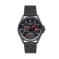 AVI-8 - Montre Homme - Hawker Harrier Farley - multifonction - cadran noir - bracelet cuir - Ref AV-4098-04