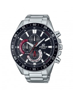 Casio - Montre Homme - Chronographe - bracelet acier - cadran noir - Ref EFV-620D-1A4VUEF
