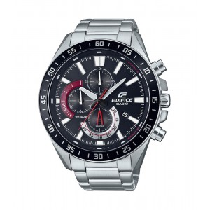 Casio - Montre Homme - Chronographe - bracelet acier - cadran noir - Ref EFV-620D-1A4VUEF