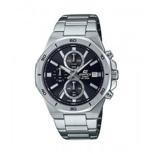Casio - Montre Homme - Edifice - bracelet acier - cadran noir - Ref EFV-640D-1AVUEF