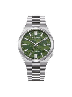 Citizen - Montre Homme - Tsuyosa Automatic  - Bracelet acier - Cadran kaki - Ref NJ0159-86X