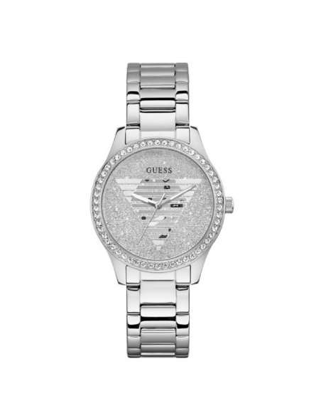 Guess - Montre Femme - Acier argenté - cadran serti oxydes de zirconium - Ref GW0605L1