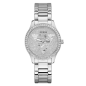Guess - Montre Femme - Acier argenté - cadran serti oxydes de zirconium - Ref GW0605L1