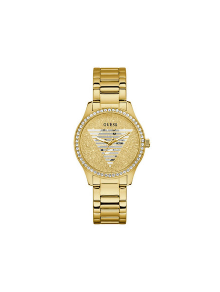 Guess - Montre Femme - Acier doré - cadran serti oxydes de zirconium - Ref GW0605L2