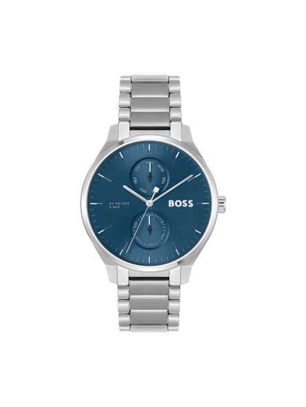Hugo Boss - Montre Homme - Tyler - cadran bleu - bracelet acier - Ref 1514106