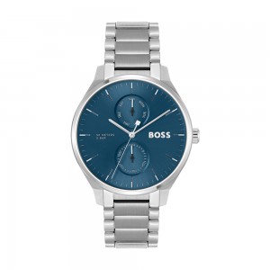Hugo Boss - Montre Homme - Tyler - cadran bleu - bracelet acier - Ref 1514106