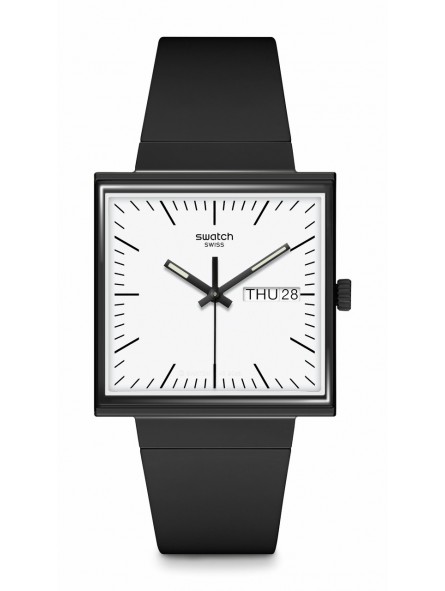 Swatch - Montre Mixte - What If Black? - Ref SO34B700